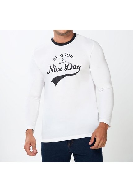 Camibuzo Angel Blanco Croydon Para Hombre