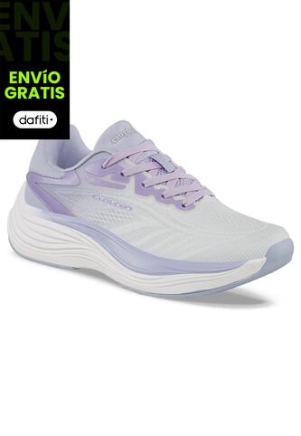 Tenis Running Marbu Blanco-Lila Croydon Para Mujer Croydon