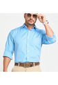 Camisa Emanuel Azul Para Hombre Croydon de Croydon