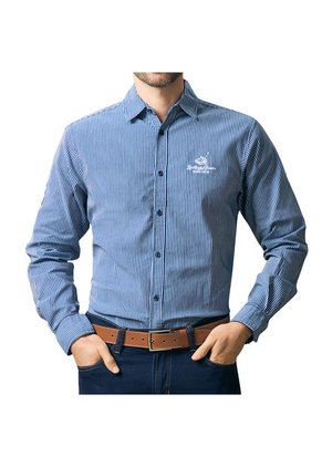 Camisa Duvan Azul Para Hombre Croydon