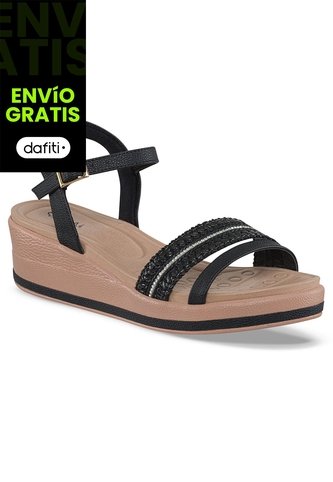 Sandalias Tacón Rosana Negro Para Mujer Croydon Croydon