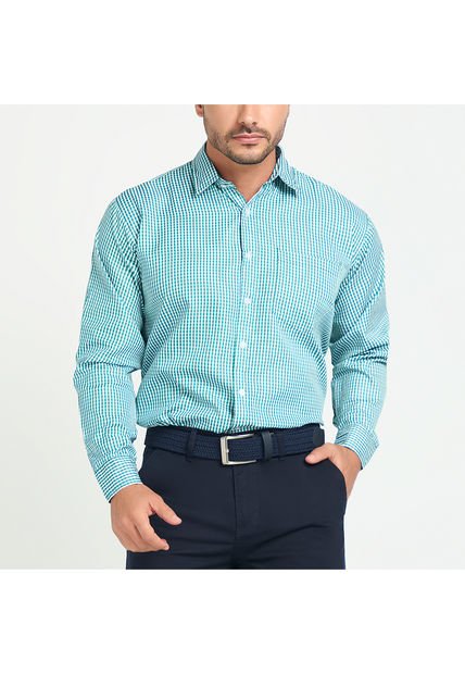 Camisa Emanuel Verde Para Hombre Croydon
