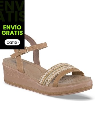 Sandalias Tacón Rosana Café Para Mujer Croydon Croydon