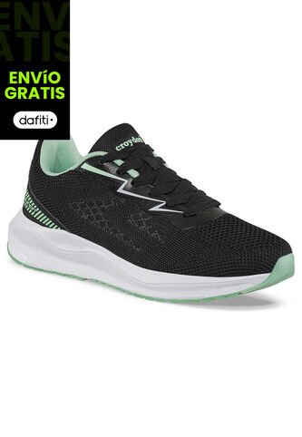 Tenis Running Drig Negro-Verde Croydon Para Mujer Croydon