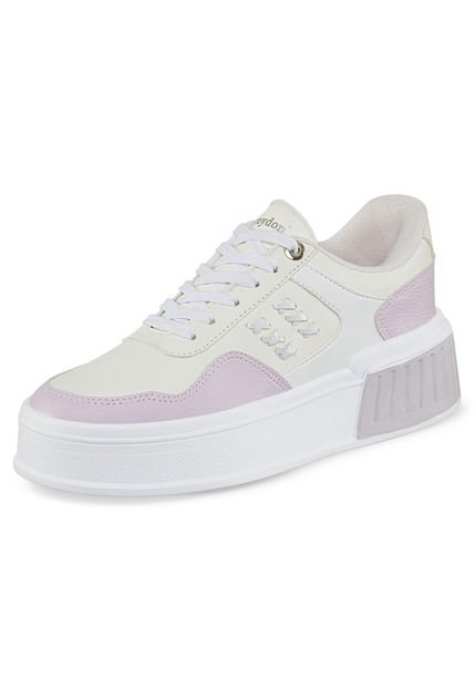 Tenis Kamali Blanco-Lila Para Mujer Croydon