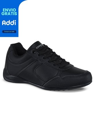Tenis Escolares Skolary Negro Para Niña Y Niño Croydon Croydon