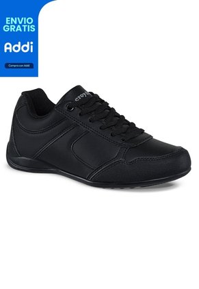 Tenis Escolares Skolary Negro Para Niña Y Niño Croydon