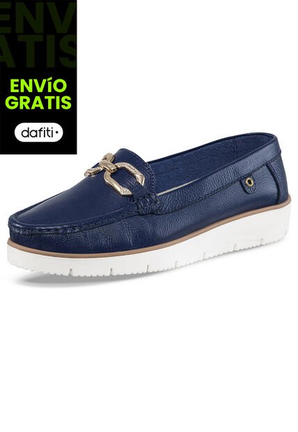Mocasines Adelvina Azul Para Mujer Croydon