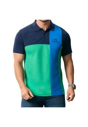 Camiseta Polo Roger Azul Para Hombre Croydon