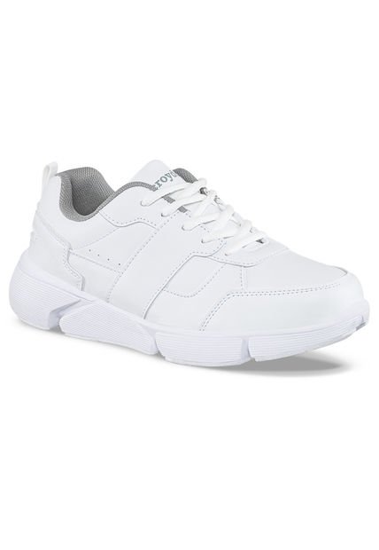 Tenis Colegio Hannir C Blanco-Gris Para Hombre Y Mujer Croydon