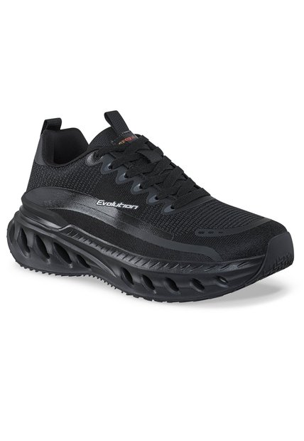 Tenis Running Rulas Negro-Negro Croydon Para Hombre