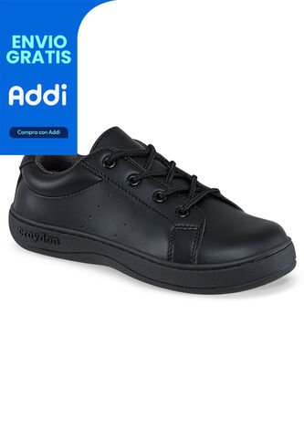 Zapatos Escolares Slash Negro Para Hombre Y Mujer Croydon Croydon