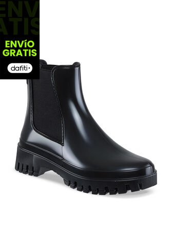 Botines Lluvia Kathie Negro Croydon Para Mujer Croydon