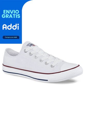 Tenis Discovery Bajo Blanco-Rojo Para Hombre Y Mujer Croydon Croydon