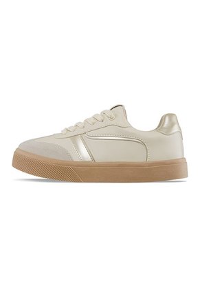 Tenis Emilce Beige-Oro Para Mujer Croydon