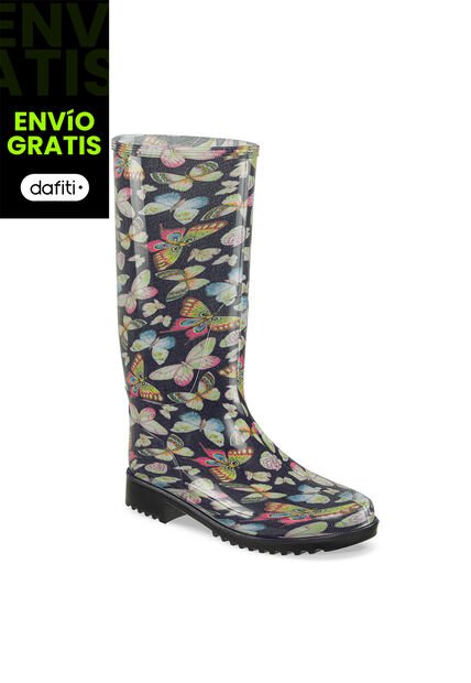 Botas Lluvia Adila Negro Para Mujer Croydon