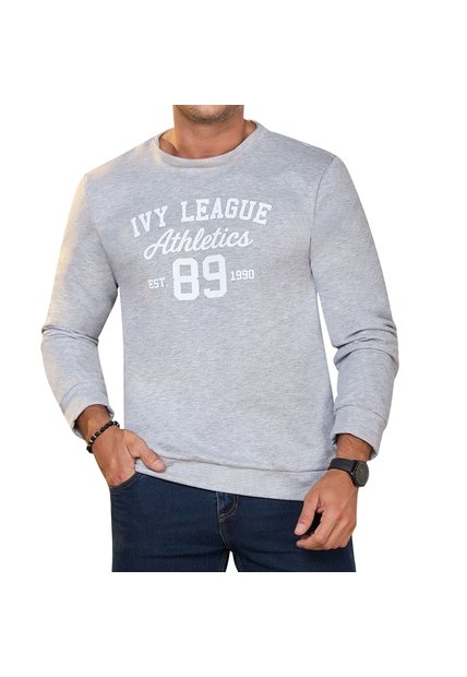 Buzo Leo Gris Croydon Para Hombre