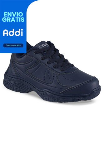 Tenis Colegial 10 New Azul Para Niño Y Niña Croydon Croydon