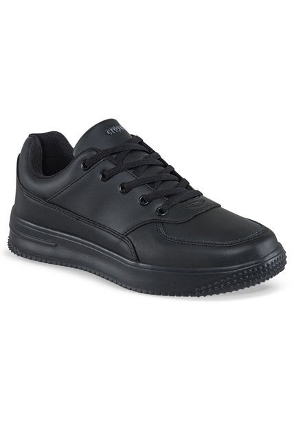 Tenis Colegio Shopir Pro C Negro-Gris Para Niño Y Niña Croydon