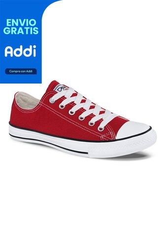 Tenis Discovery Bajo Rojo Para Hombre Y Mujer Croydon Croydon