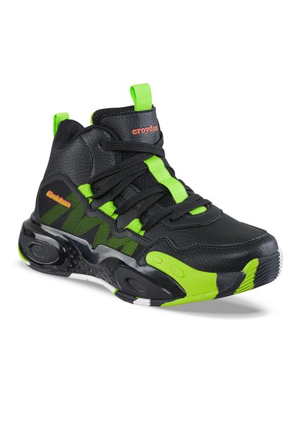 Tenis Running Derat Negro Croydon Para Niño