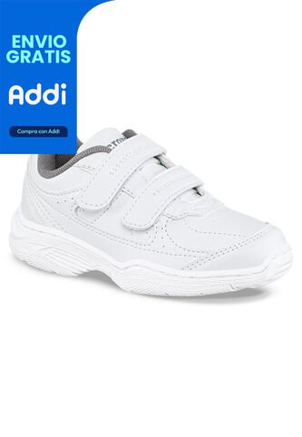 Tenis Colegial 11 New Blanco Para Niño Y Niña Croydon Croydon