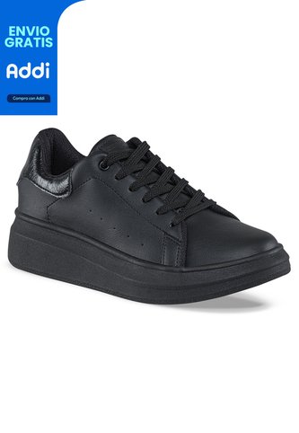 Tenis Urbanos Euforia Negro-Negro Croydon Para Mujer Croydon