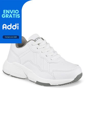 Tenis Escolares Xcoleg C Blanco Para Niña Y Niño Croydon Croydon