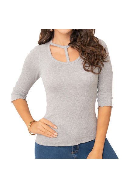 Blusa Diana Gris Para Mujer Croydon