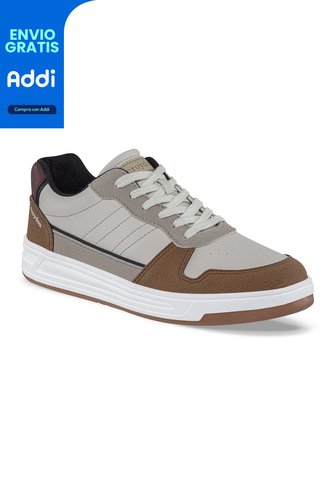Tenis Casuales Titus Beige-Café Croydon Para Hombre Croydon