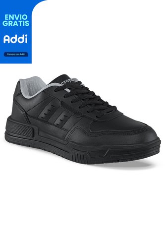Tenis Colegio Hilpo C Negro Croydon Para Niño Y Niña Croydon