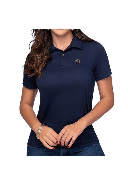 Blusa Polo Brenda Azul Osc Para Mujer Croydon