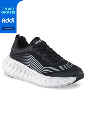 Tenis Running Cezod Negro Croydon Para Mujer Croydon