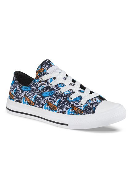 Tenis Krabs Bajo Azul Para Niño Croydon