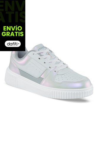 Tenis Urbanos Argenyx Blanco-Gris Para Mujer Croydon Croydon
