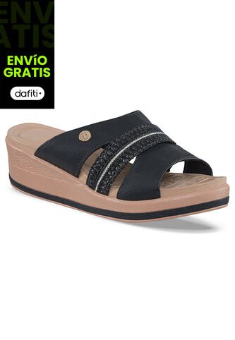 Sandalias Tacón Alfonsina Negro Para Mujer Croydon Croydon