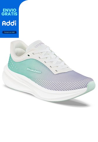 Tenis Running Vanel Mora-Azul Croydon Para Mujer Croydon