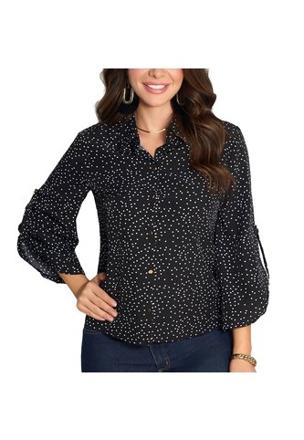 Blusa Jessie Negro Croydon Para Mujer Croydon