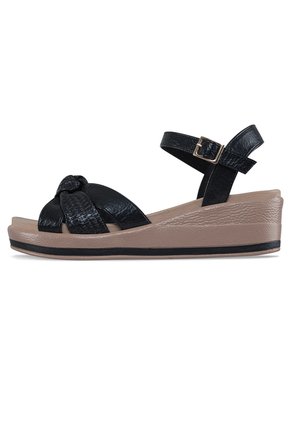 Sandalias Casuales Zenday Negro Croydon Para Mujer