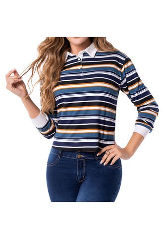 Blusa Croacia Azul Para Mujer Croydon Croydon