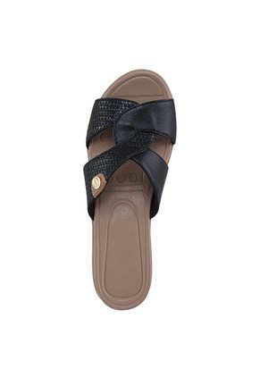 Sandalias Casuales Anabela Negro Croydon Para Mujer