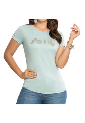 Camiseta Maggie Verde Claro Para Mujer Croydon
