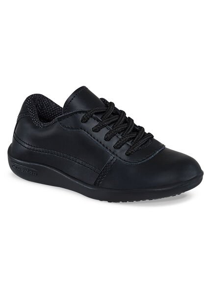 Zapatos Escolares Circuit Negro Para Niño Croydon