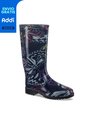 Botas Lluvia Tiffany Estampada Janne Negro Croydon Para Mujer de Croydon