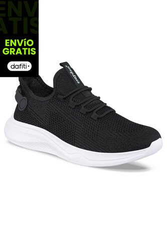 Tenis Running Korp Negro-Blanco Para Hombre Croydon Croydon
