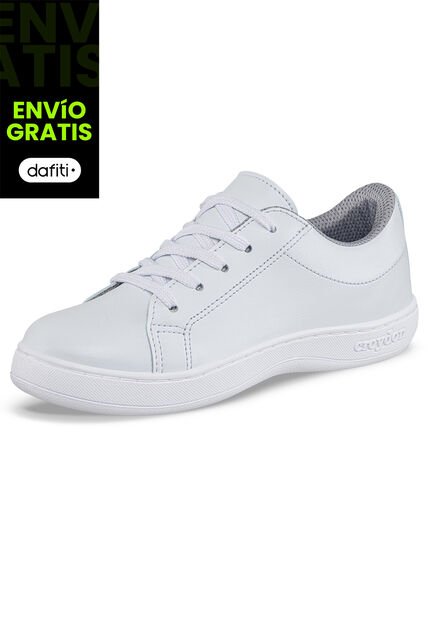 Tenis Colegio Oxford Blanco Para Niño Y Niña Croydon