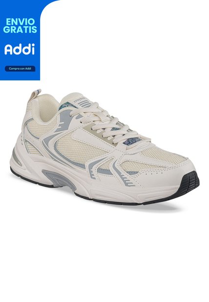 Tenis Urbanos Vloc Beige Croydon Para Mujer