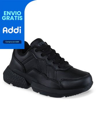 Tenis Escolares Xcoleg C Negro Para Niña Y Niño Croydon Croydon