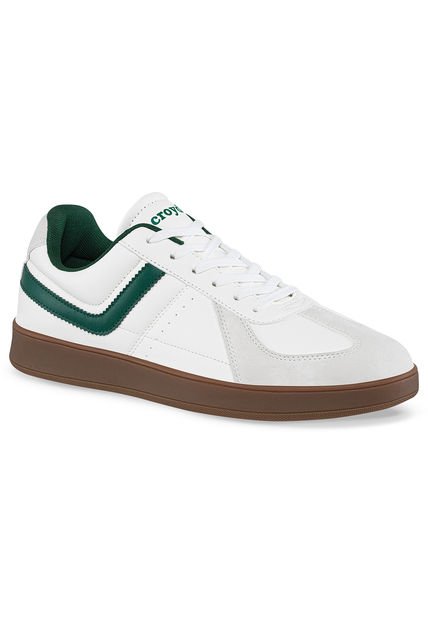 Tenis Pinal Blanco-Verde Para Hombre Croydon
