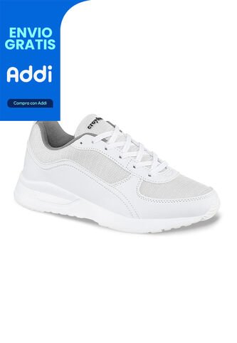 Tenis Escolares Scoil Blanco Para Niña Croydon Croydon